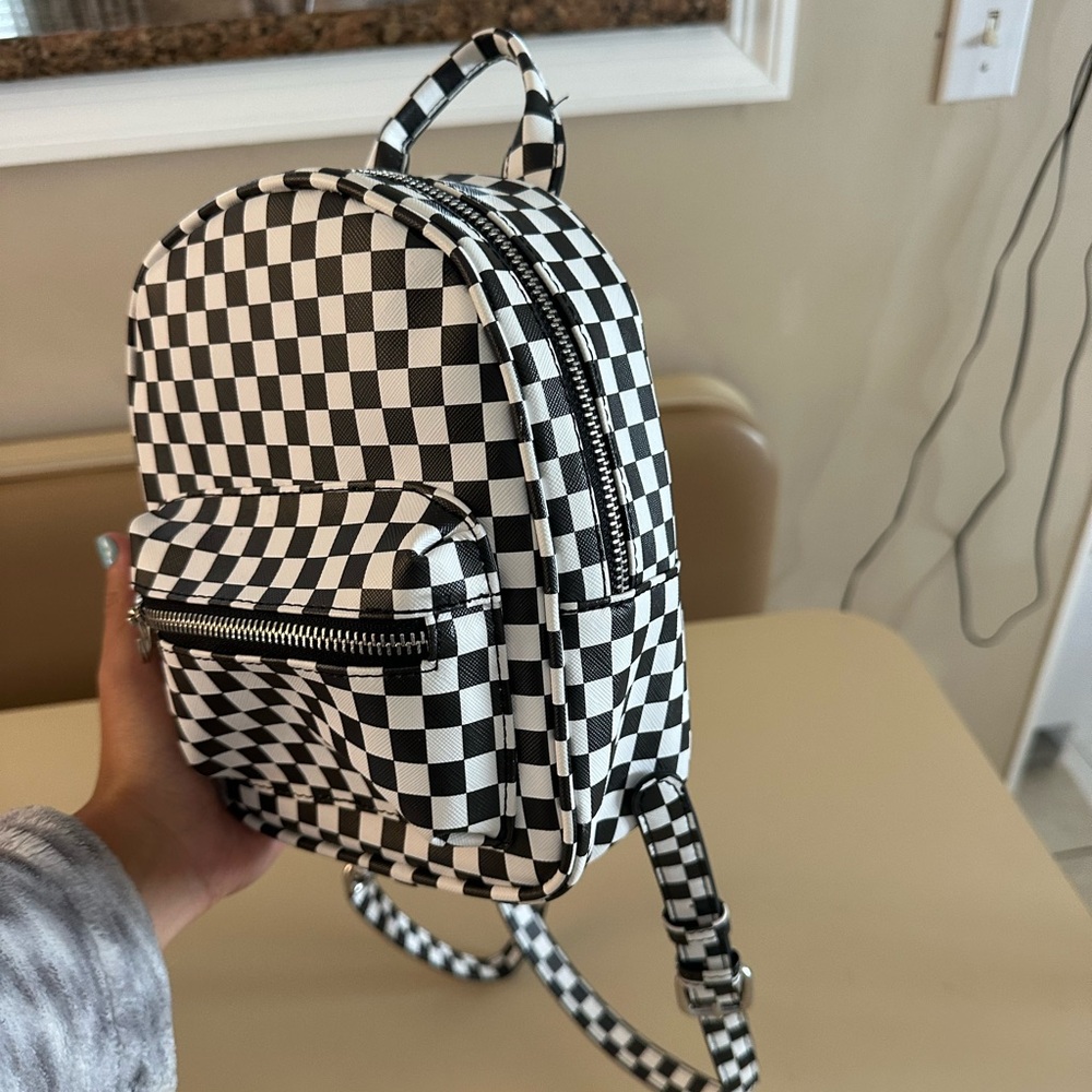 Checker mini backpack